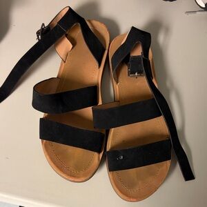Black Strappy Sandals
